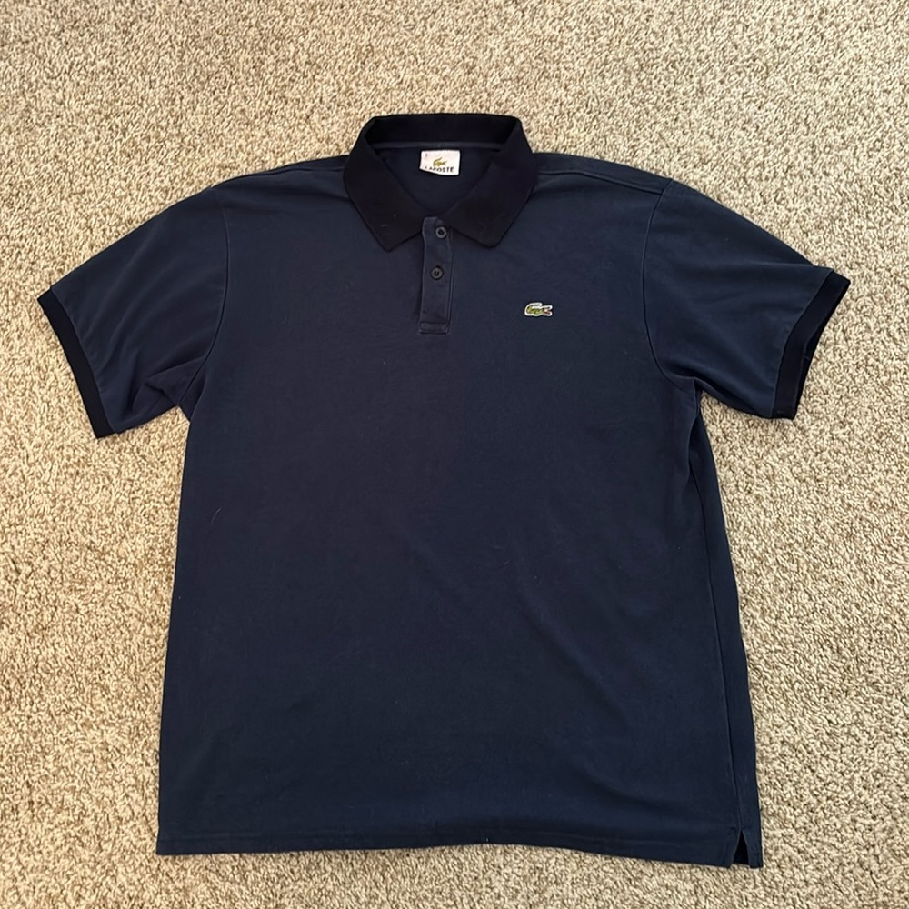 Izod Lacoste, navy blue polo size 8